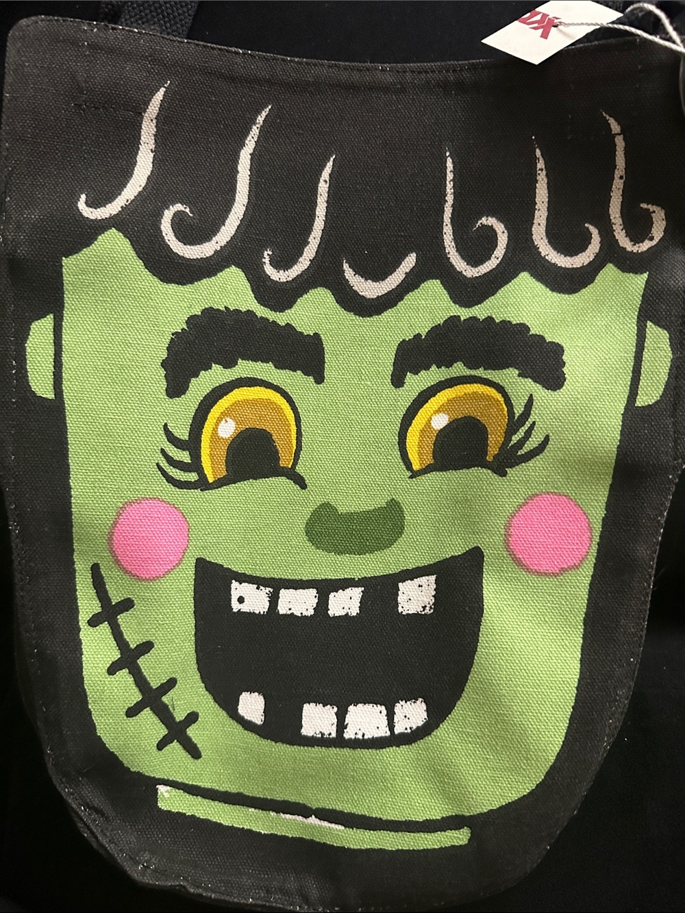 Halloween Viral Frankenstein Canvas Tote